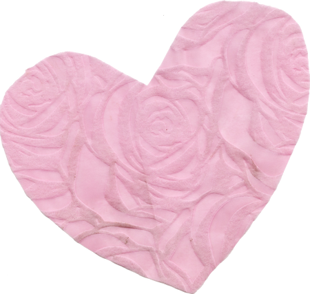 Scrapbook Cutout Rose Pink Heart